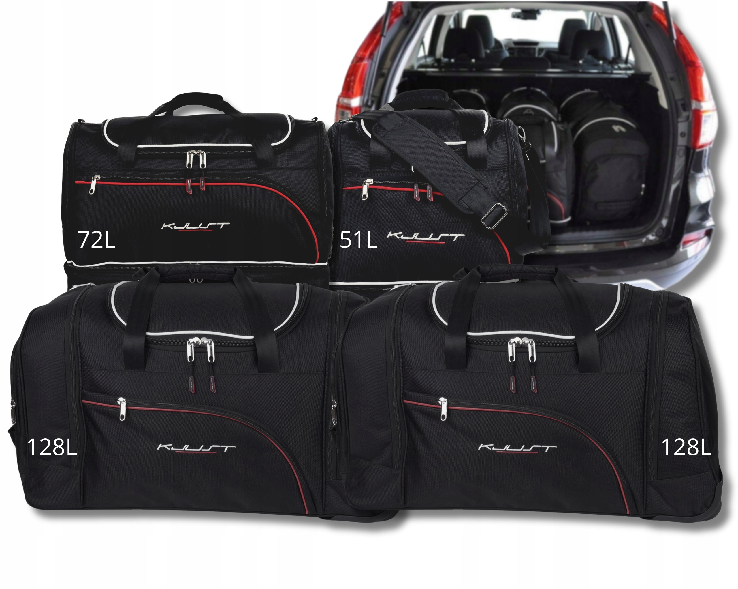 Sada kompletov tašiek Kjust do batožinového priestoru Honda Cr-v 2012-2018 4 ks