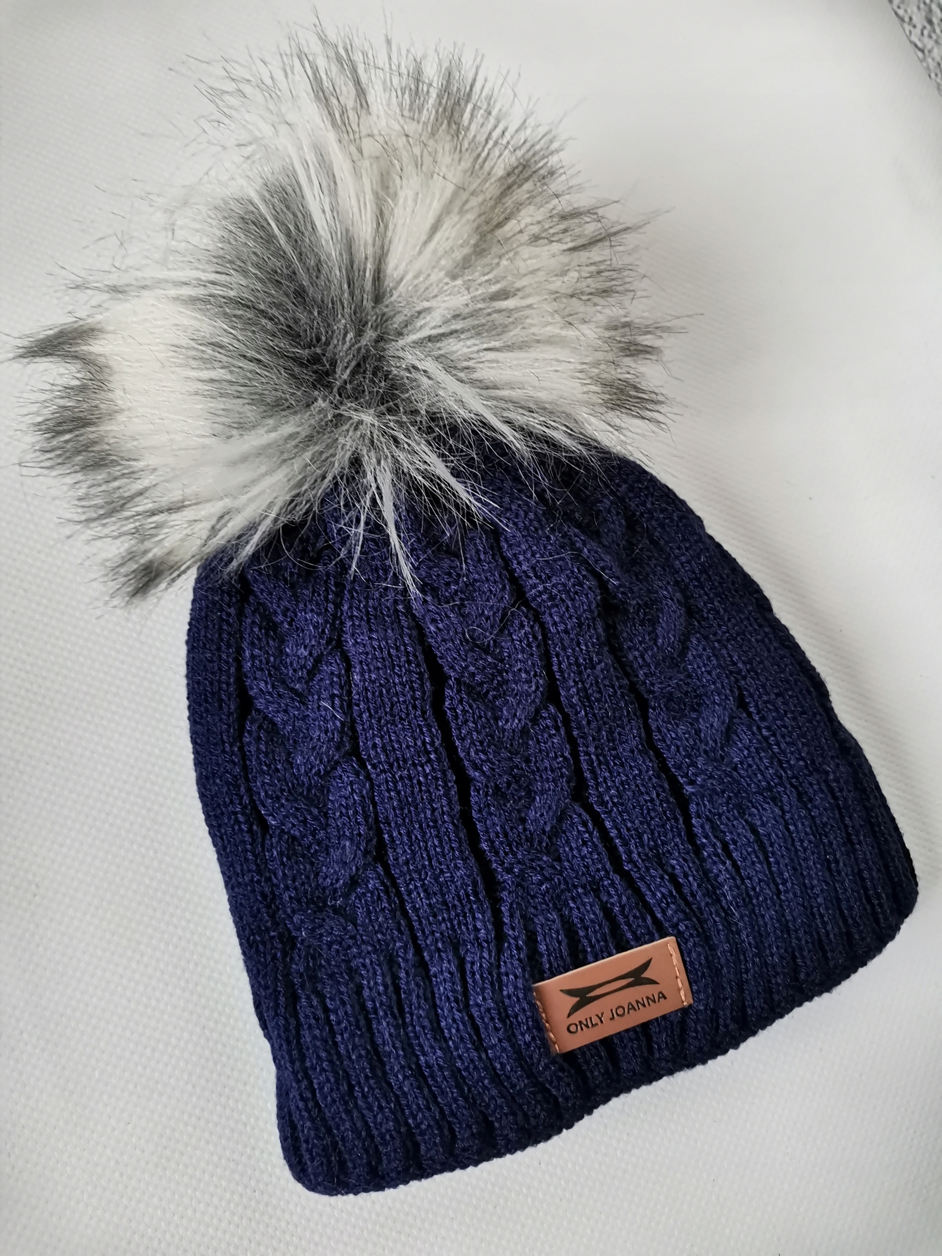 CZAPKA ZIMA czapeczka chrzest BARDZO CIEPŁA roz 62 - 74 Rozmiar 40-50 cm