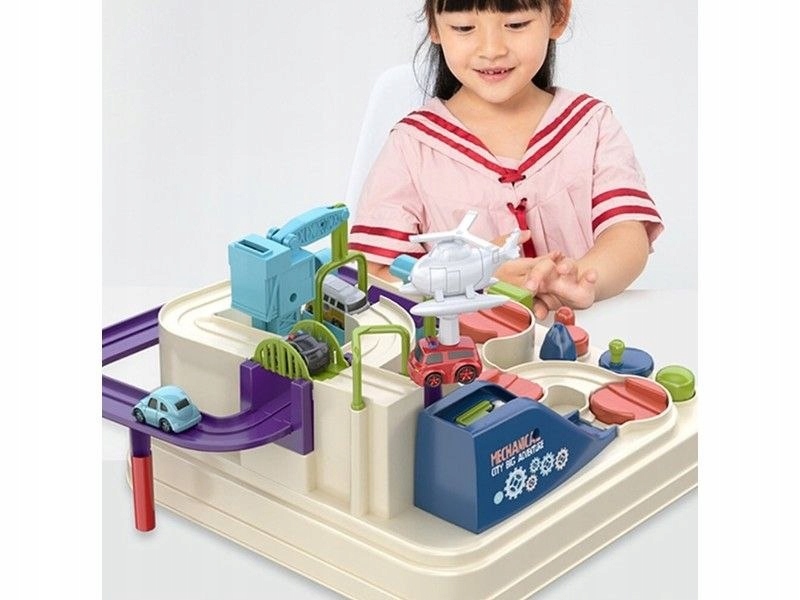 Interaktywny Tor Przeszkód + Pojazdy Zjazd Parking Model T802A