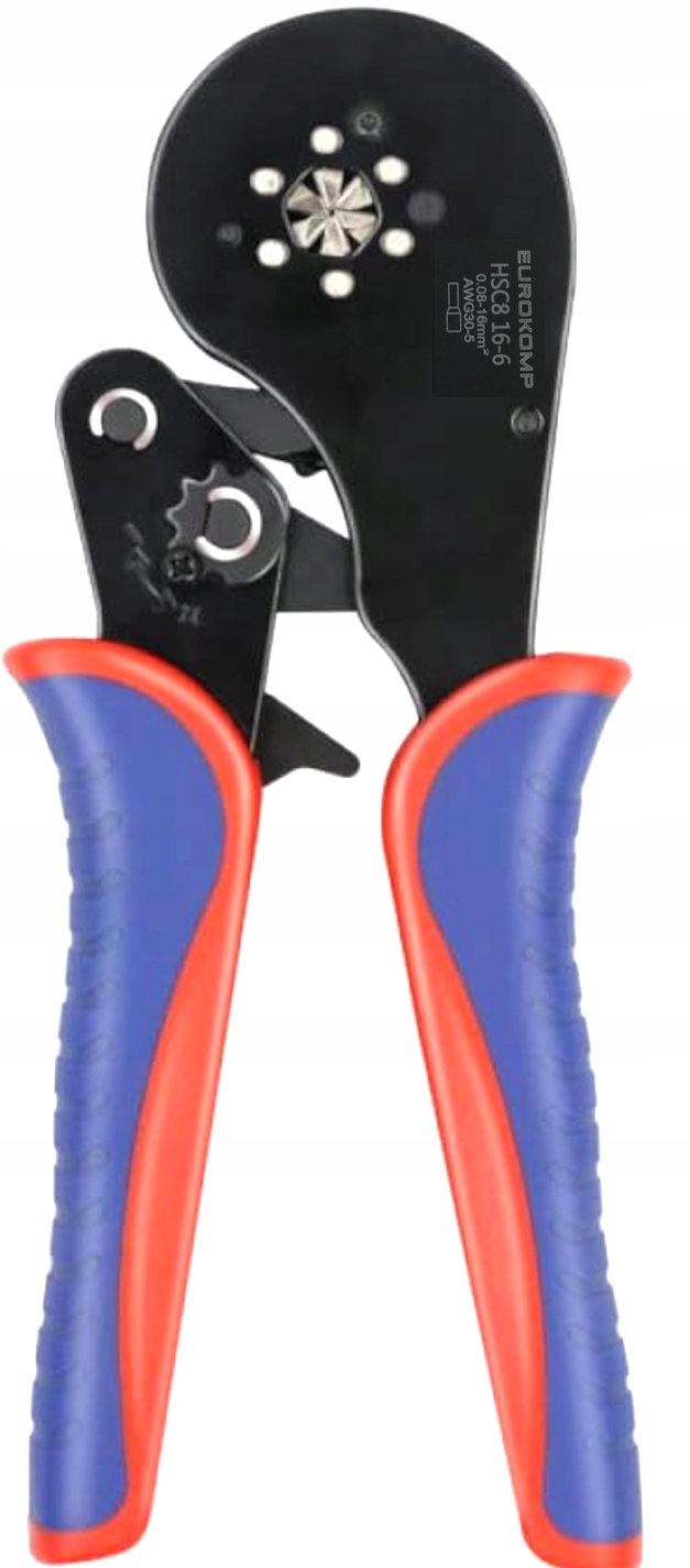 ZACISKARKA PRASKA TULEJEK KABLI SZEŚCIOKĄTNA DO 16mm +1800 ZAKOŃCZENIA Kolor wielokolorowy