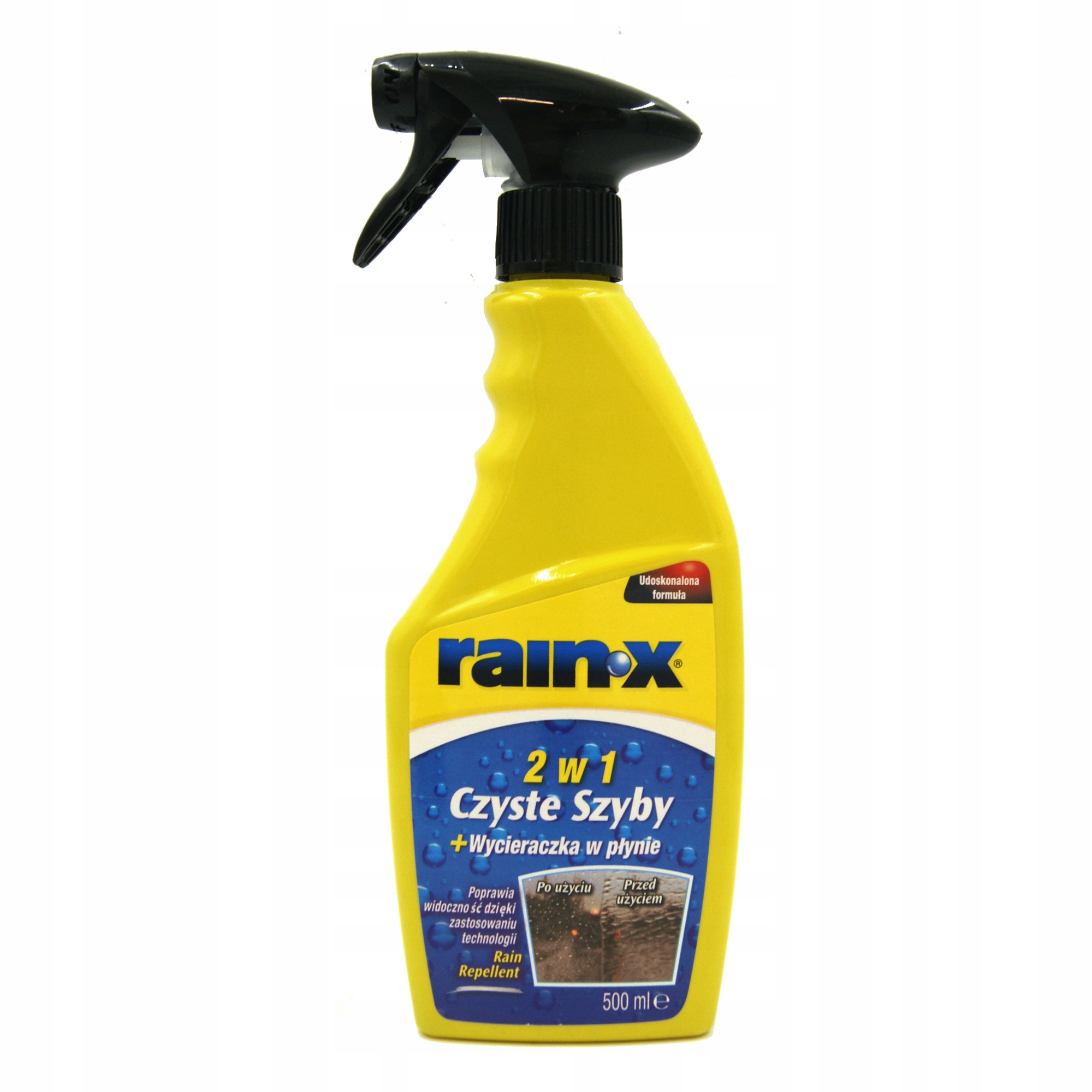 RAIN-X 2w1 PŁYN DO SZYB Z NIEWIDZIALNĄ WYCIERACZKĄ
