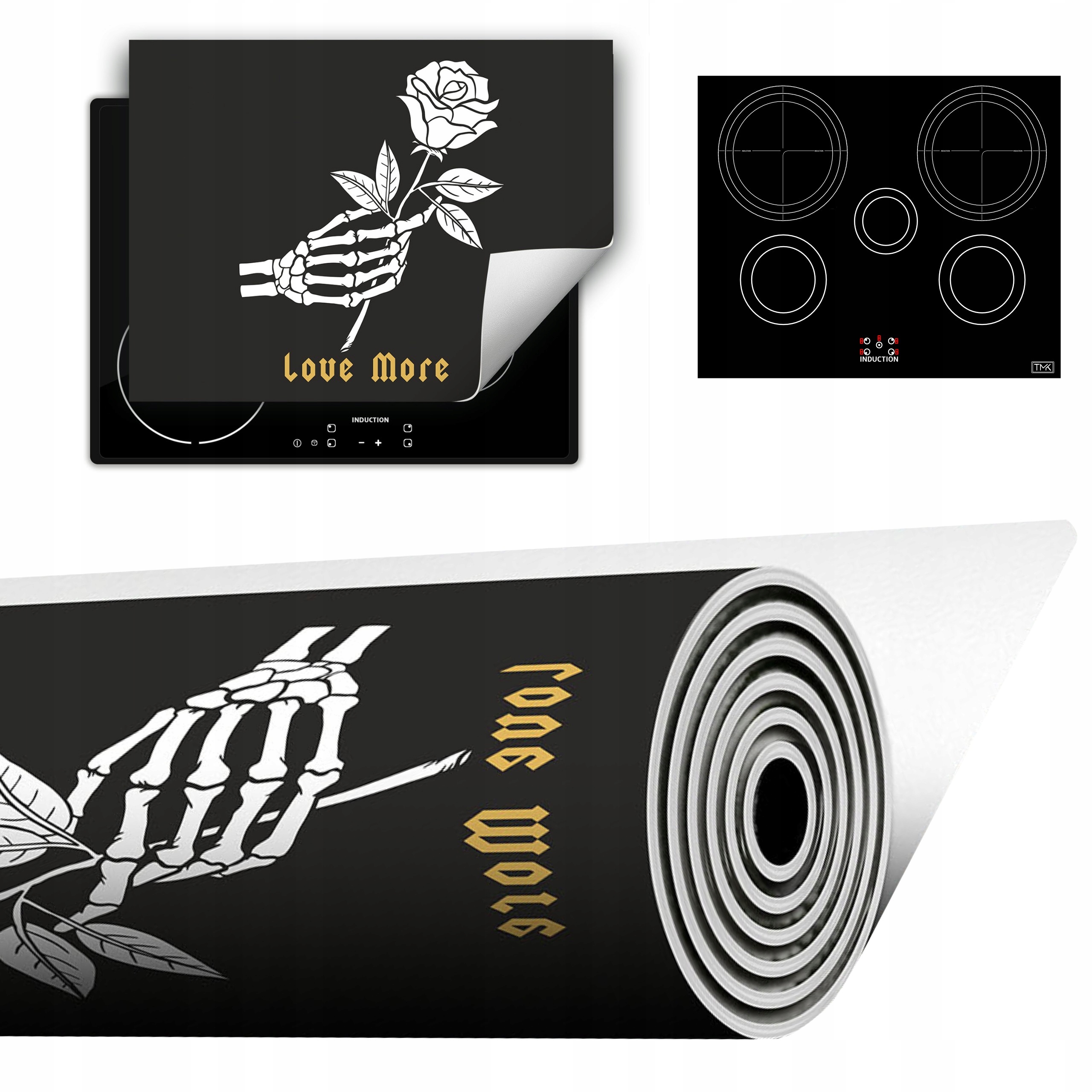 Vinylová Podložka Do Kuchyně Více Místa 70x52 tmavá květina