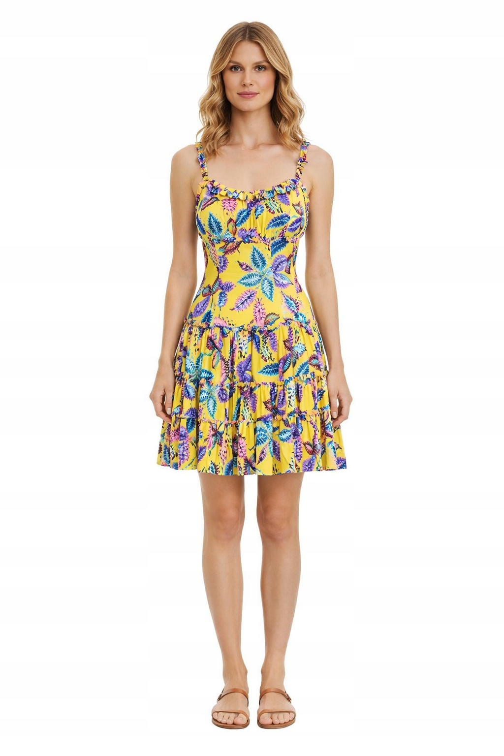 Desigual Rozkládací Šaty S Volánky A Motýly, Velikost I4A