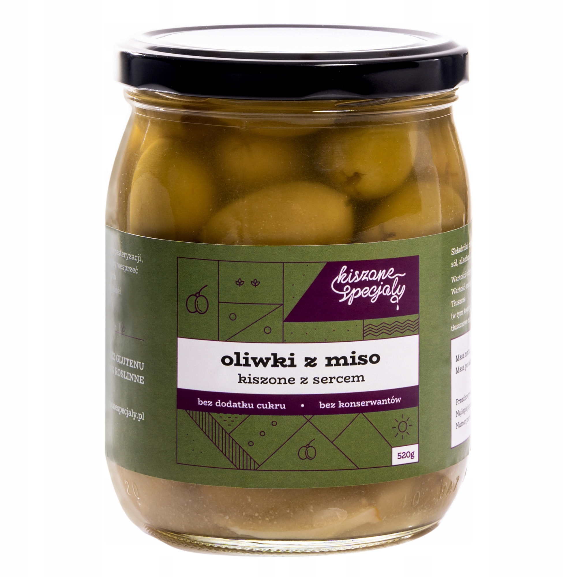 Levně Kysané olivy s pastou Miso 520 g