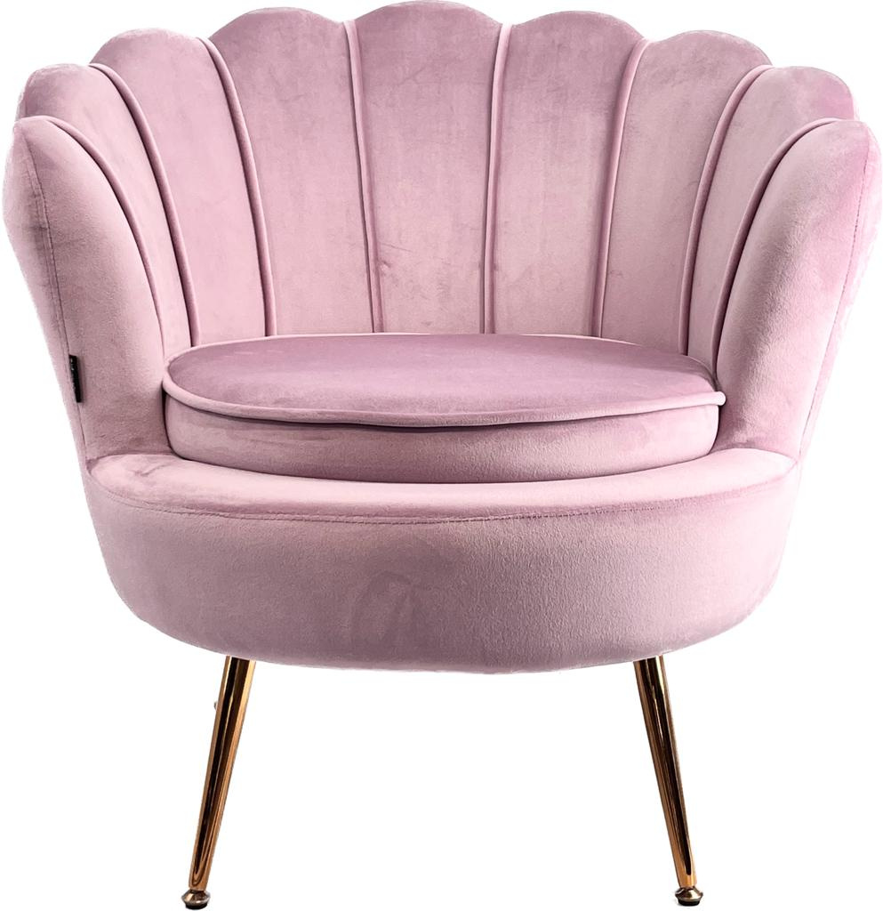 Fotel Muszla welurowy stylowy Glamour krzesło miękkie tapicerowane Lugano Kod producenta DON1-DONNA