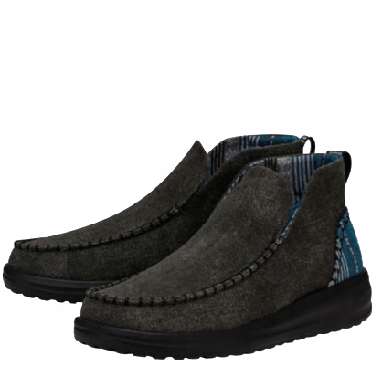 Hey Dude Pánské Papuče S Velurovým Svrškem A Látkovým Zapínáním 38 6AB