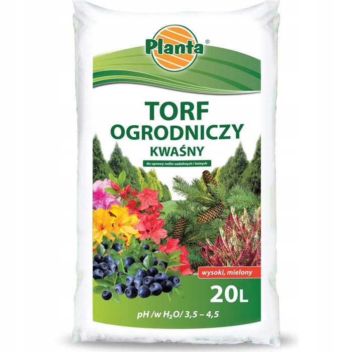 

Torf Ogrodniczy Kwaśny Borówki Azalie Iglaki 80L