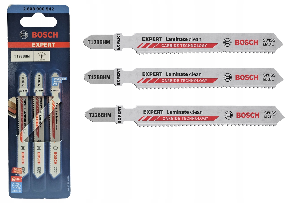 

Brzeszczoty 3szt węgliki laminat Bosch T128BHM Ct