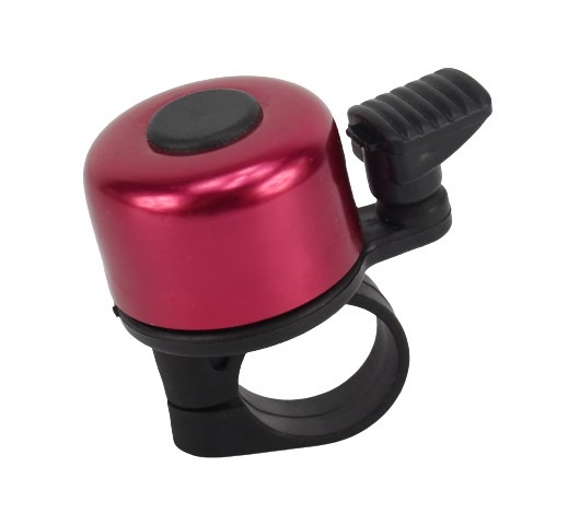 DZWONEK ROWEROWY CZERWONY DING DONG MAŁY GŁOŚNY 30604