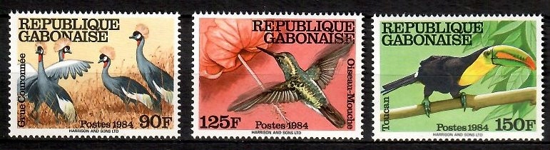 Gabon 1984 Mi 924-926 Czyste **