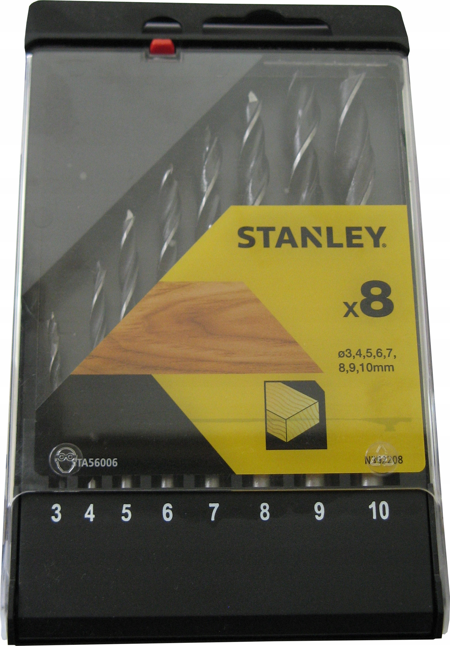 

Stanley Wiertła Do Drewna 8szt 3-10mm STA56006