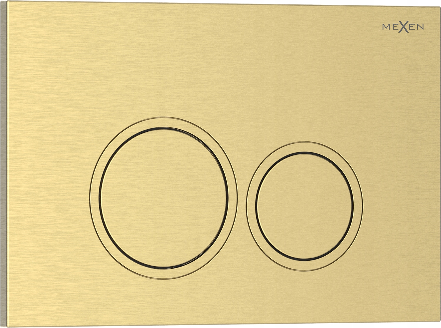 Mexen Tex 01 Przycisk Spłukujący Do Stelaża Wc Złoty Szczotkowany