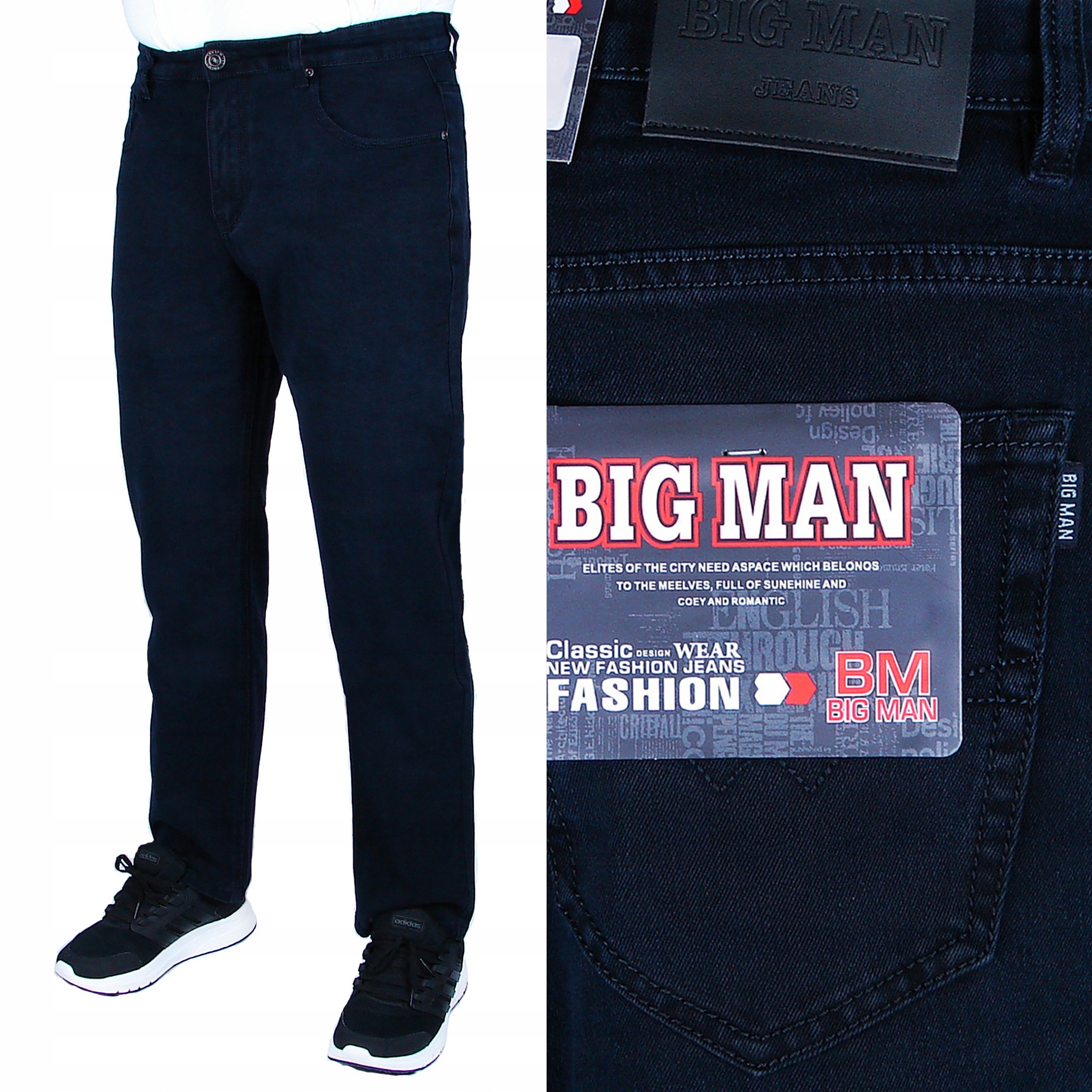 Pánské Jeans Kalhoty Námořnická Modrá W35 L34 (92-94 cm v pase)