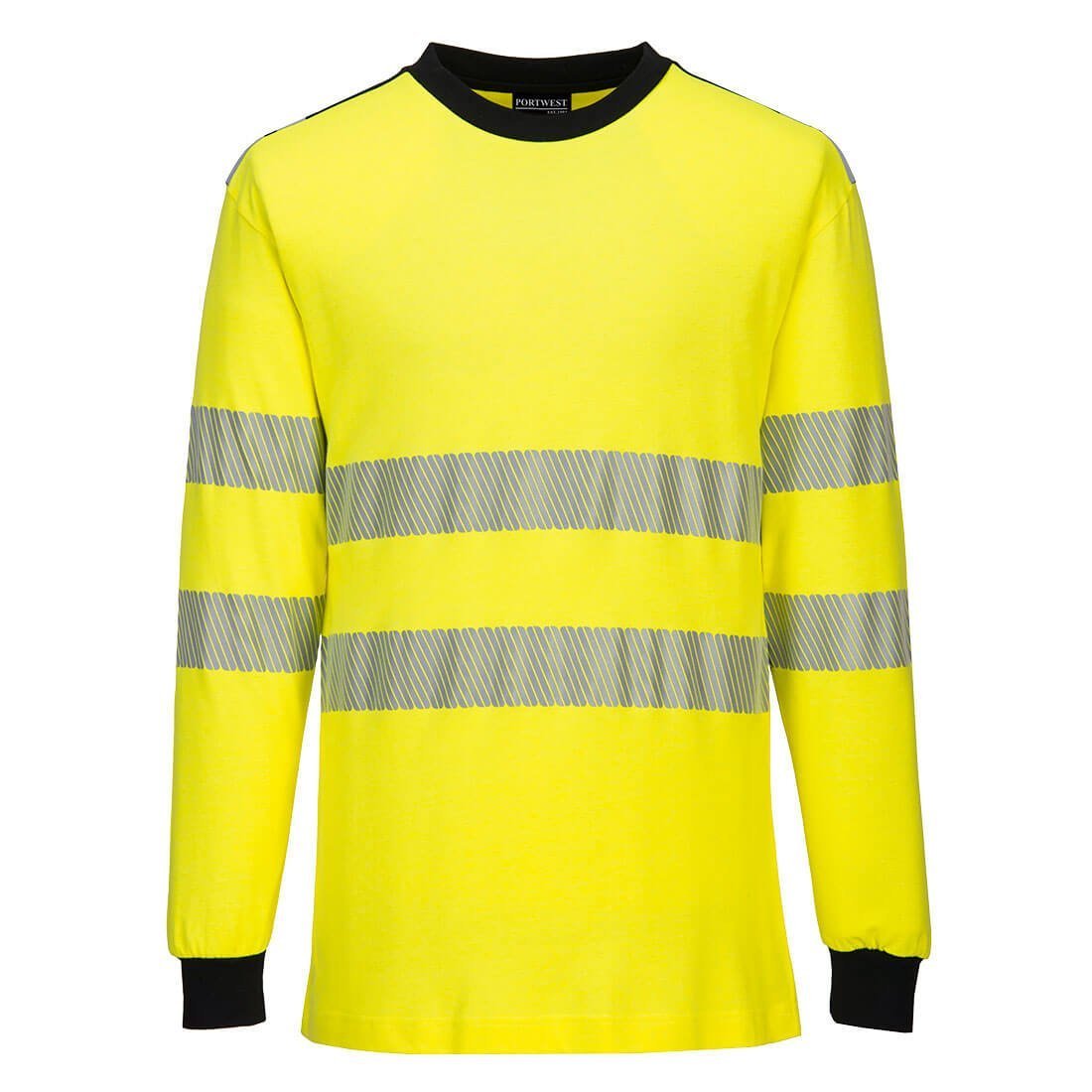 Těžko hořlavá multiochranná trička PW3 Modaflame Knit Žlutá/Černá vel. XXL