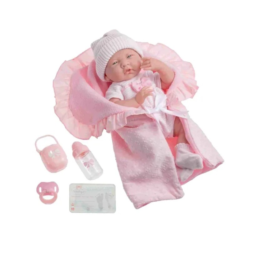 Lalka Bobas Berenguer Boutique Baby Doll Set Różowa akcesoria