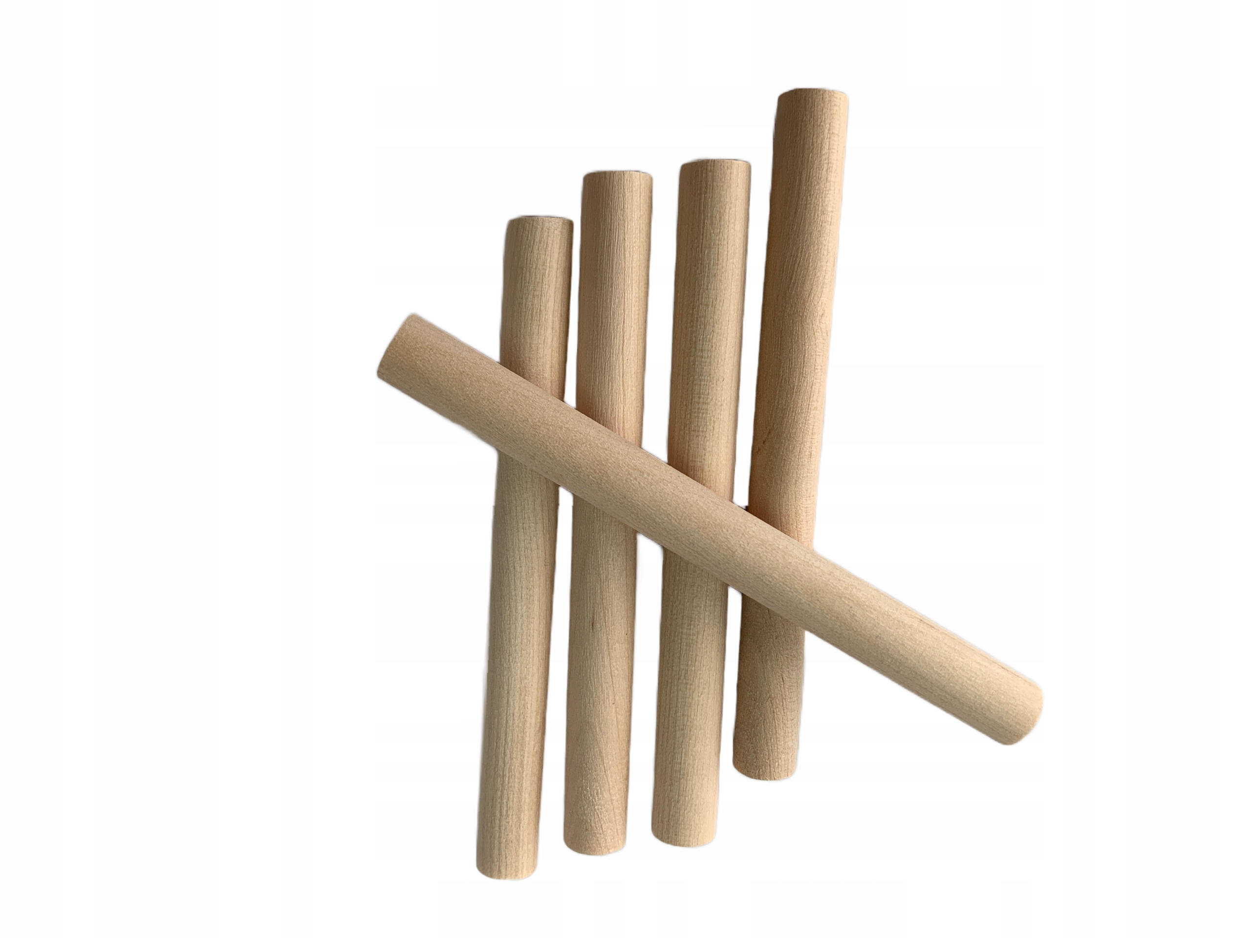 Drążek drewniany MAKRAMA kijek patyk 10mm x 5cm