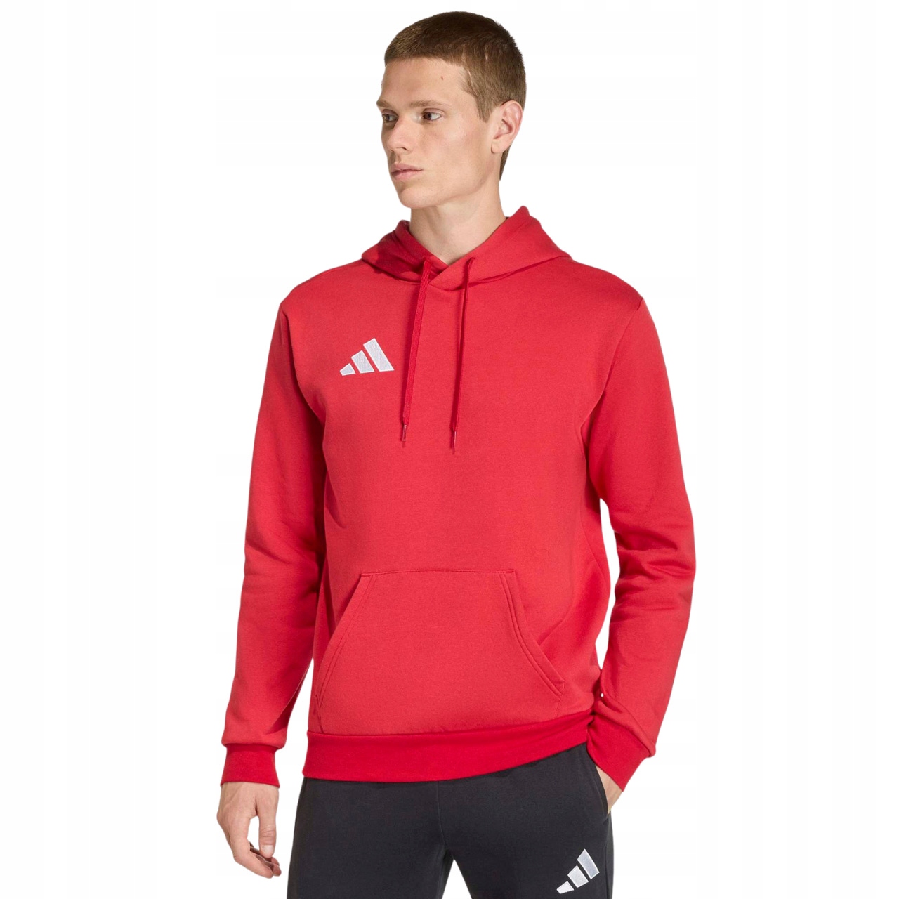 Pánská mikina adidas Entrada 26 Hoody červená JZ6576 Velikost M