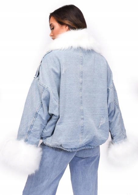 

Kurtka Jeansowa Z Futerkiem Katana Futerko Miś M/L