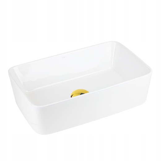 Umyvadlo Na Desku Corsan Ango UC5627GL 48x29 Se Zlatým Povrchem