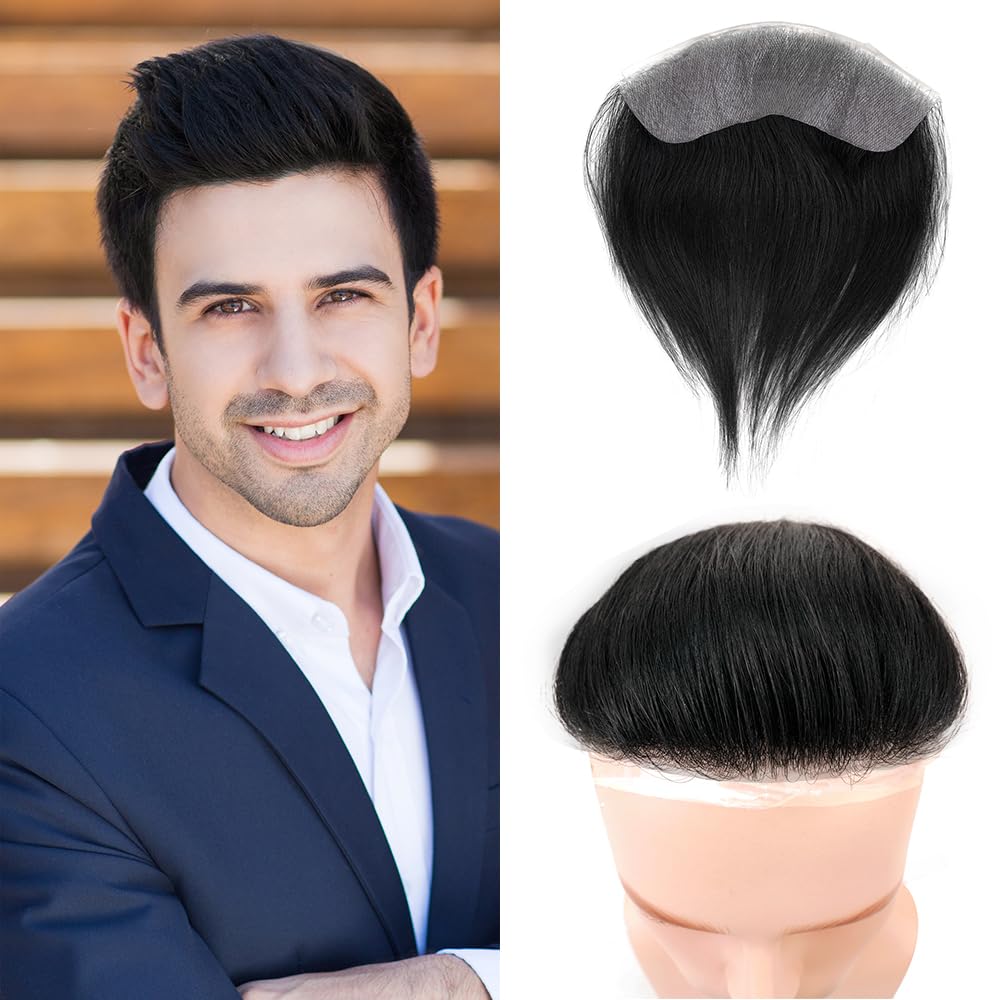 Lordhair tupecik dla mężczyzn 1B# 1,5" czarny