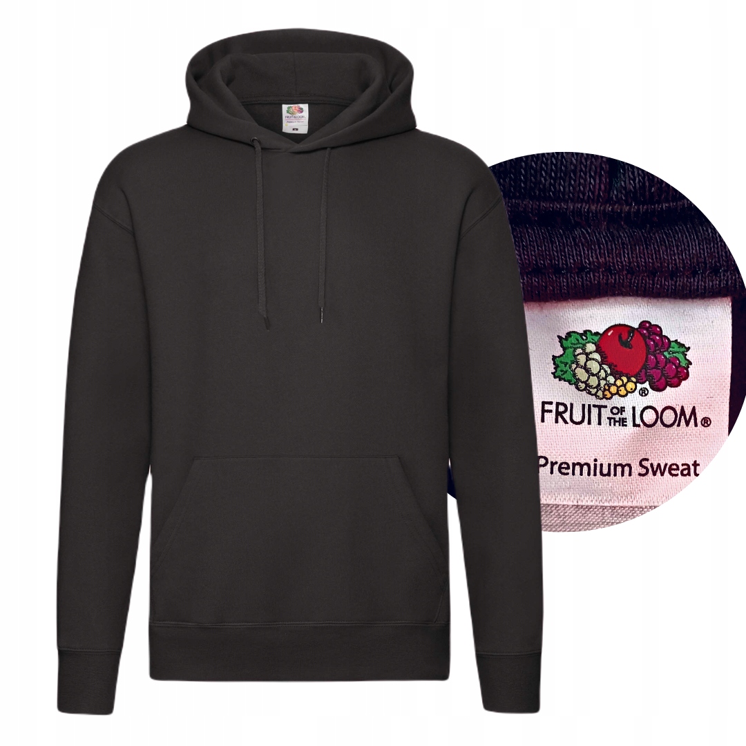

Bluza męska z kapturem Fruit of the Loom Czarny L