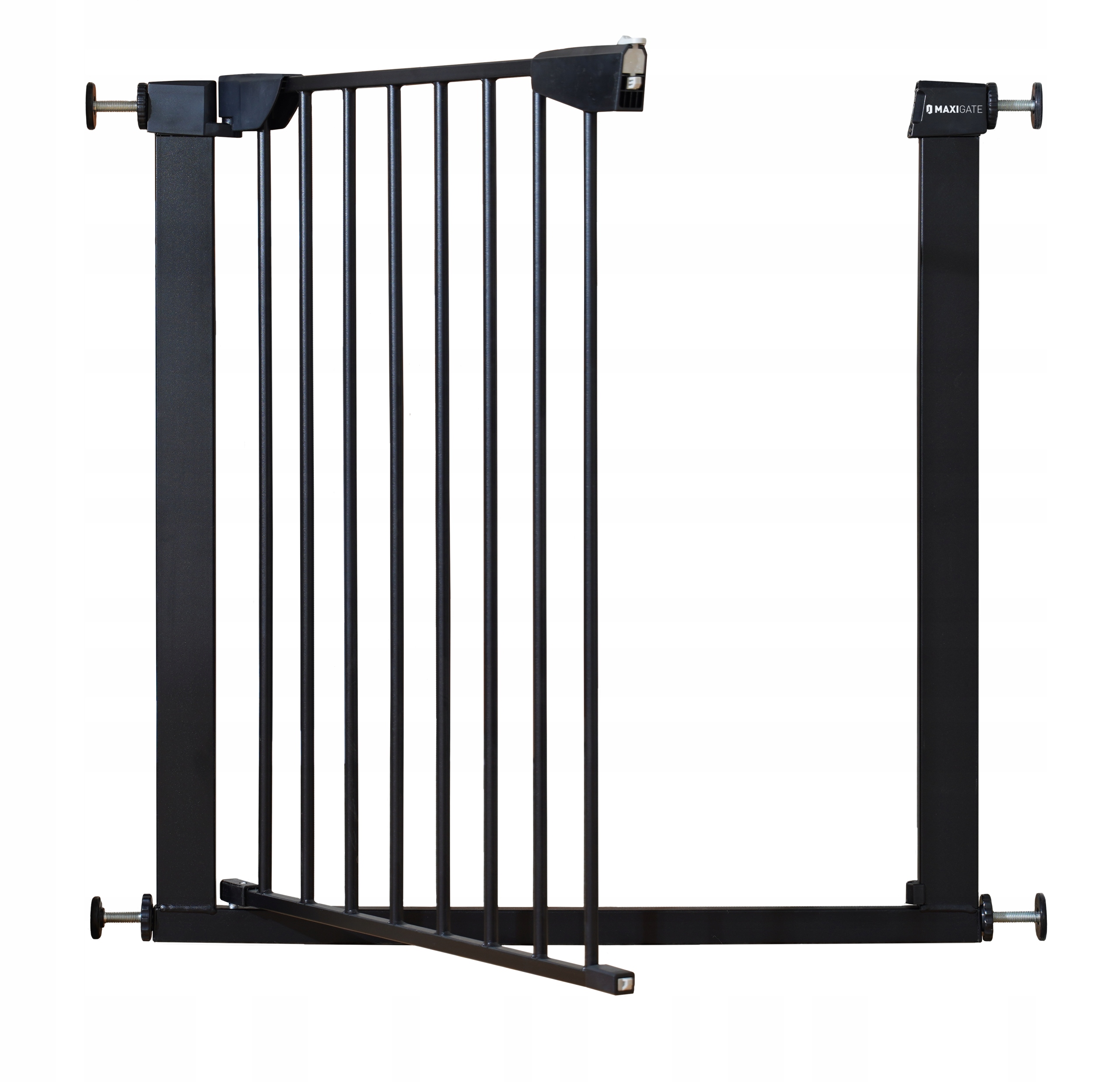 BRAMKA BARIERKA ZABEZPIECZAJĄCA OCHRONNA do drzwi schodów 89-96cm MAXIGATE Kod producenta 96 loft czarna