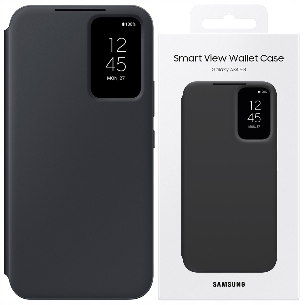 Pouzdro Samsung EF-ZA356CBEGWW A35 5GA356 černé/černé Smart View Wallet Case