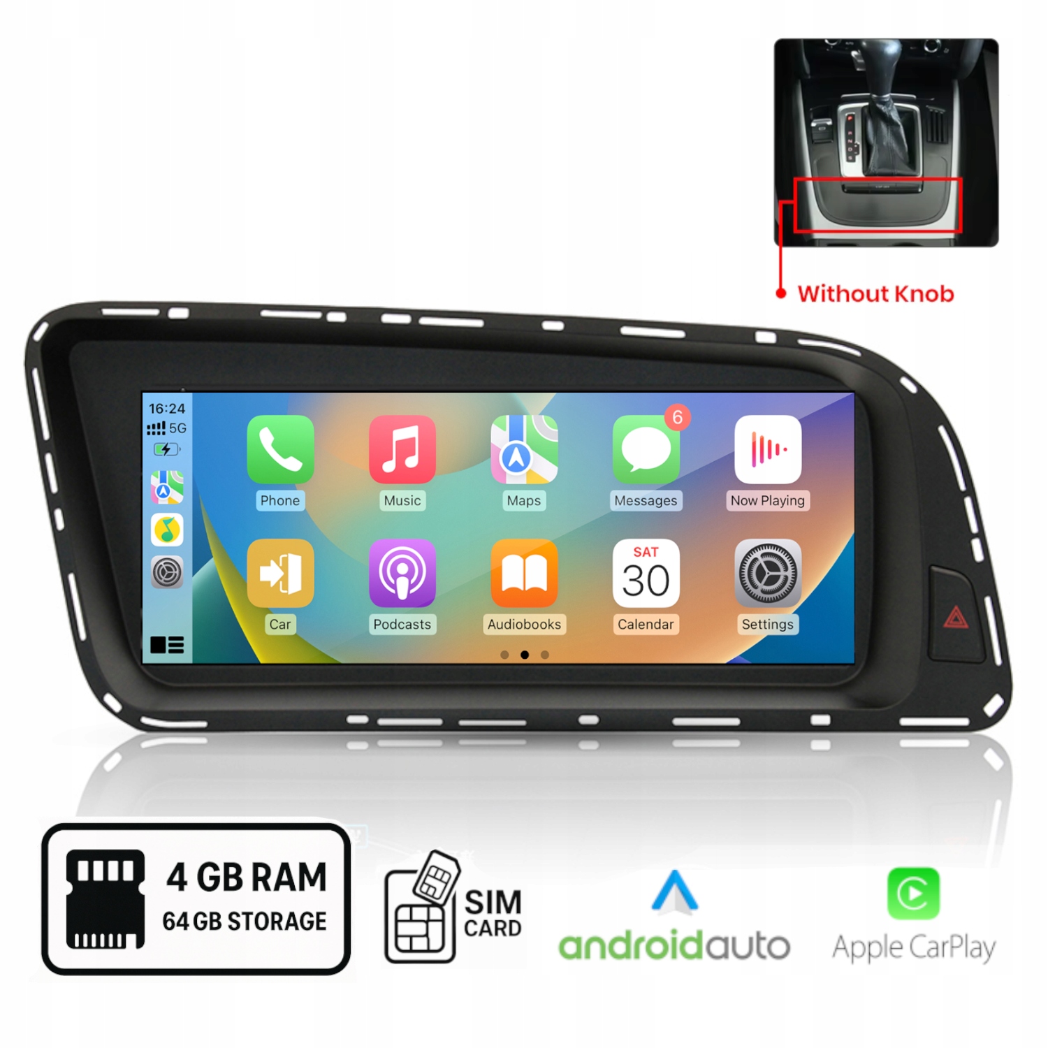 Rádio Android pre Audi Q5 (2008-2016) Android Auto Carplay Wi-Fi