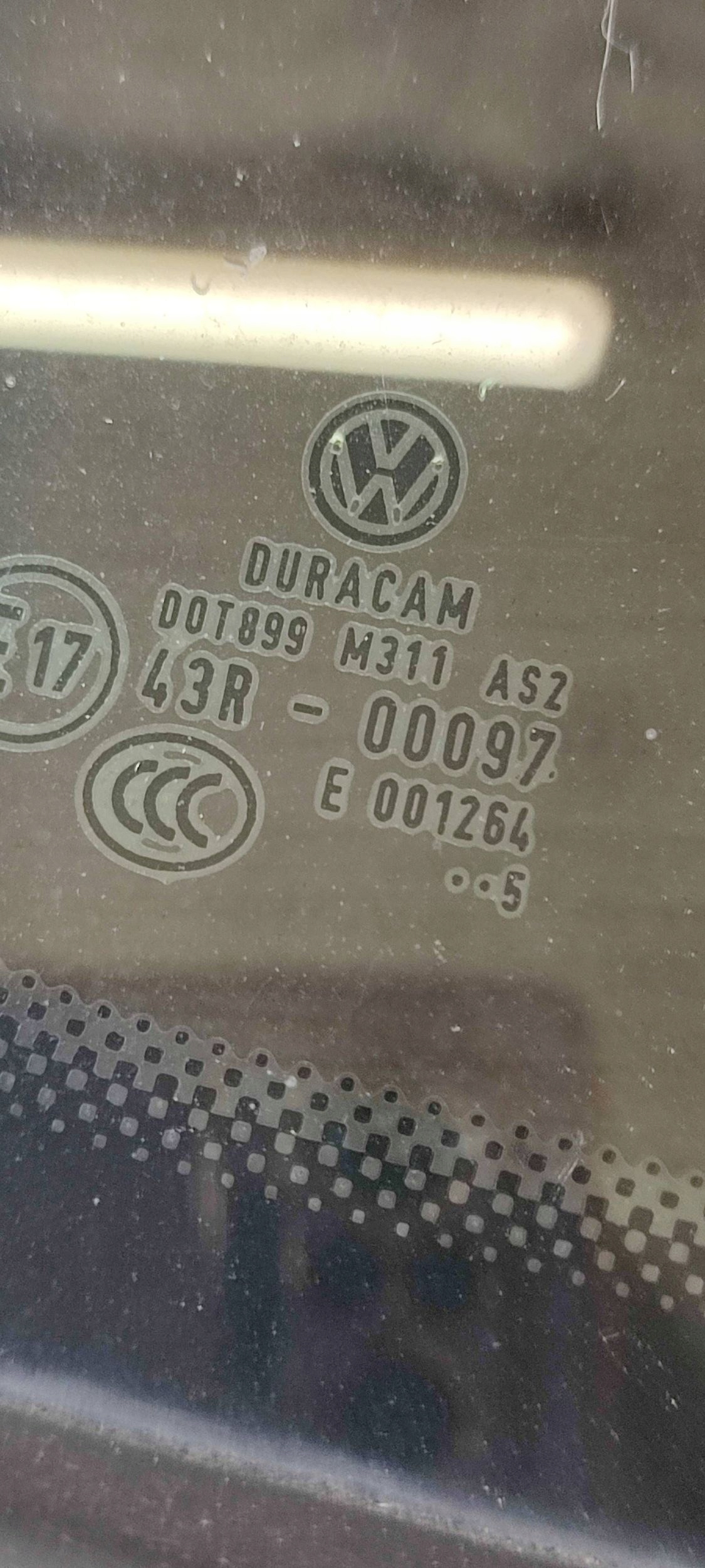 window door przednich front side right Volkswagen Caddy DOT899M311AS2
