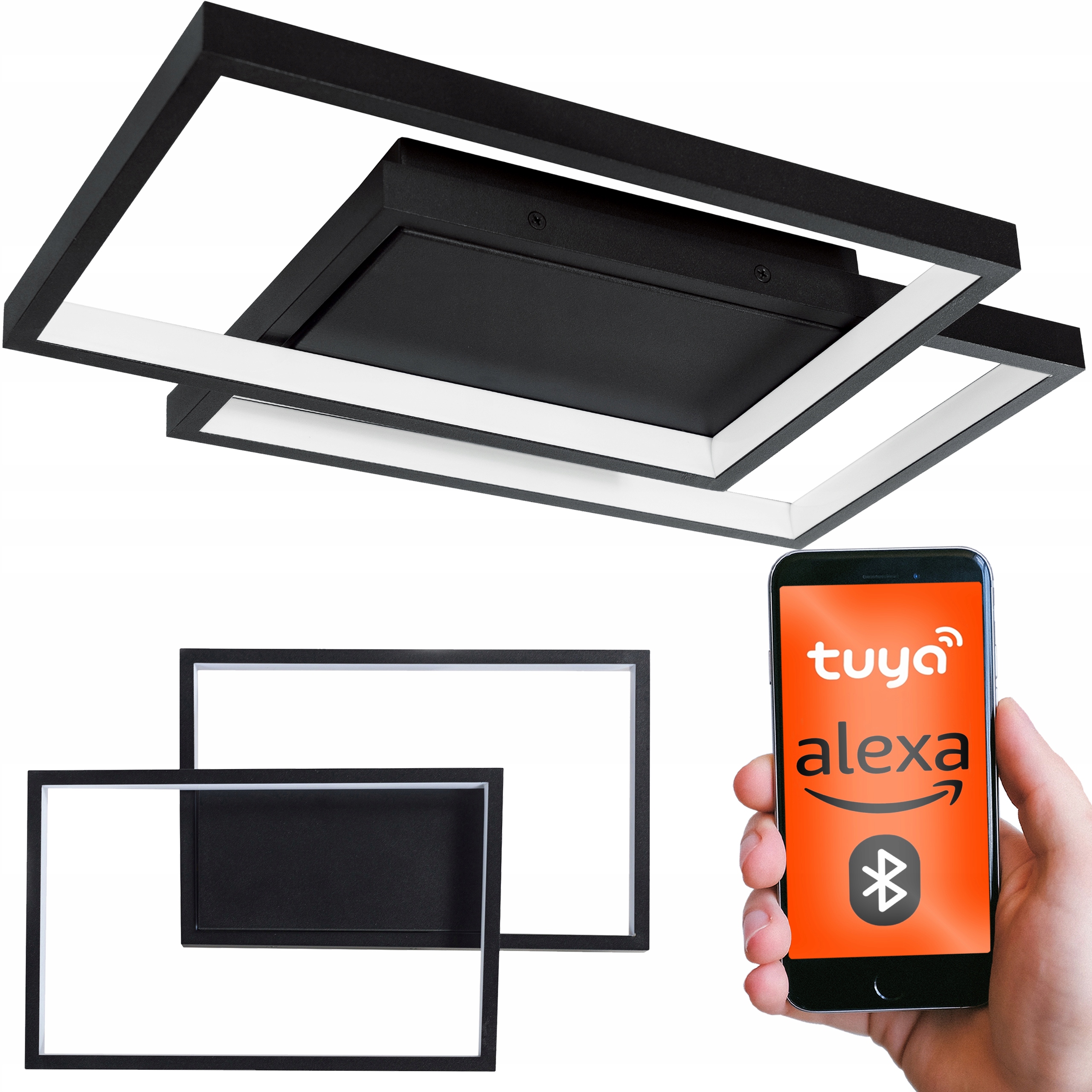 Lampa Sufitowa Led ściemnia 3 Barwy Tuya Bluetooth