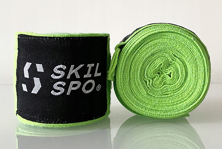 

Owijki/bandaże Bokserskie Skilspo Zielony Fluo 4M
