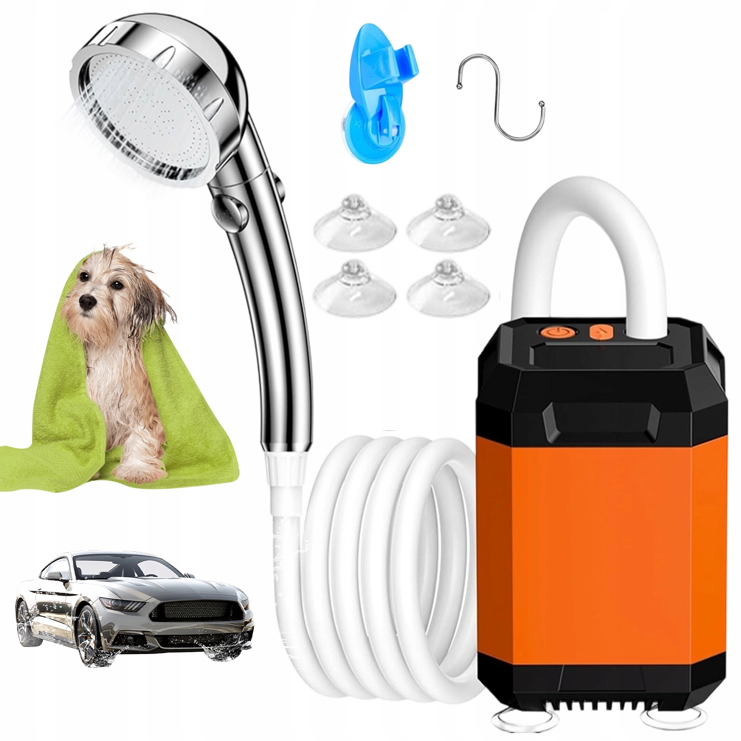 Přenosná Kempingová Sprcha S Možností Nastavení Tří Režimů Proudu Vody