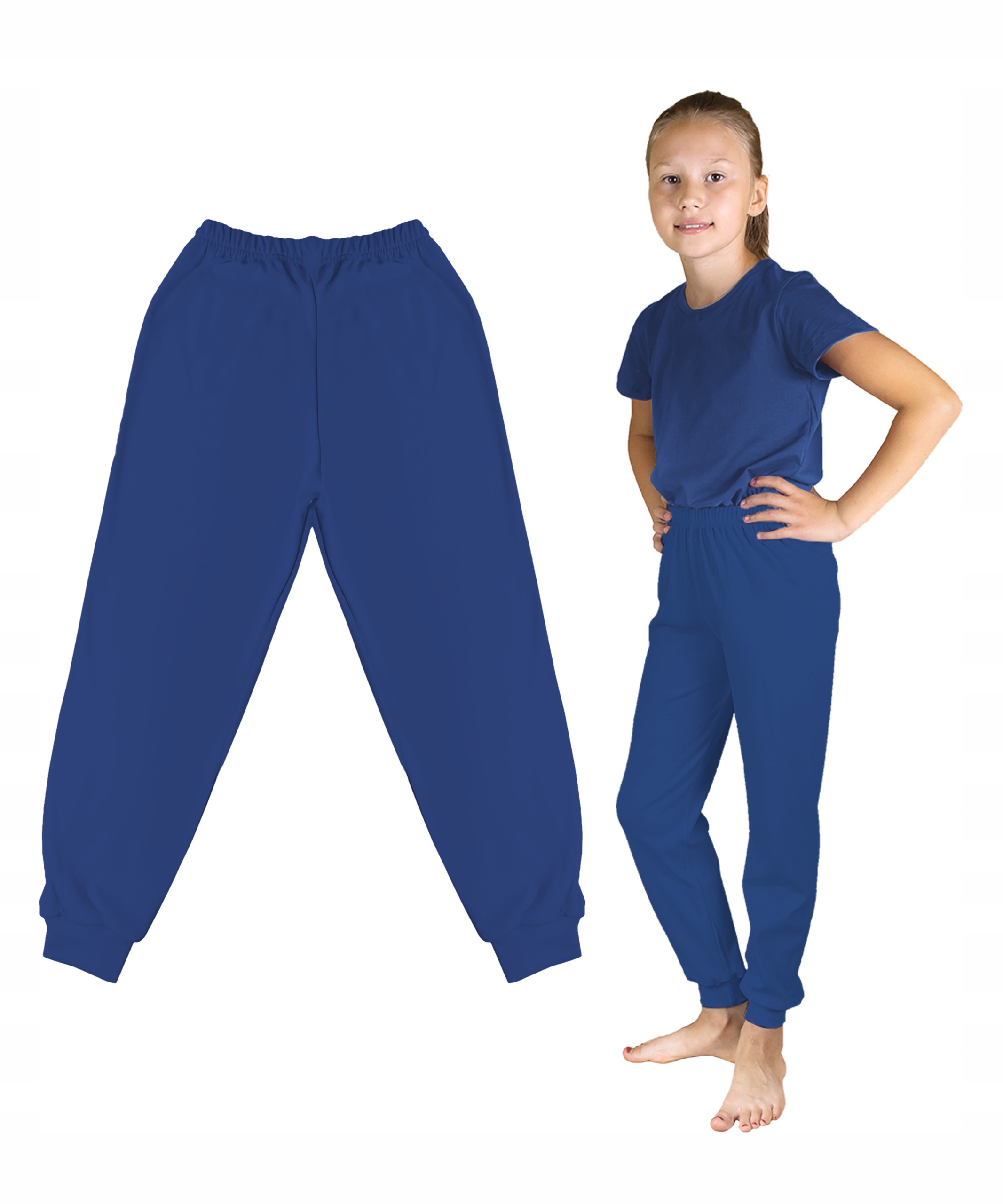 

Spodnie Sportowe Dres Przedszkolaka Gładkie 104 CM