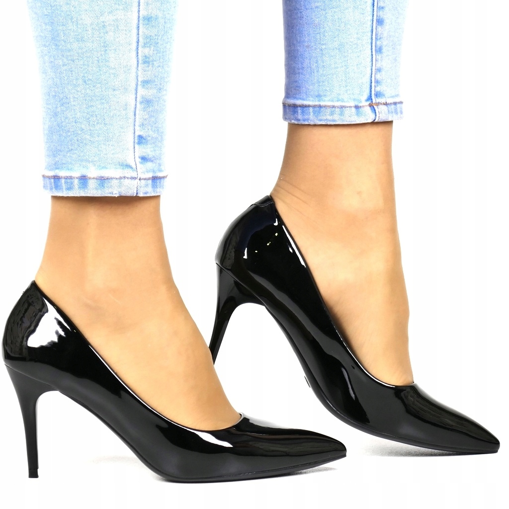 iButy Lodičky Špendlíky Černé Lakované Elegantní Pohodlné Špendlíky Nové