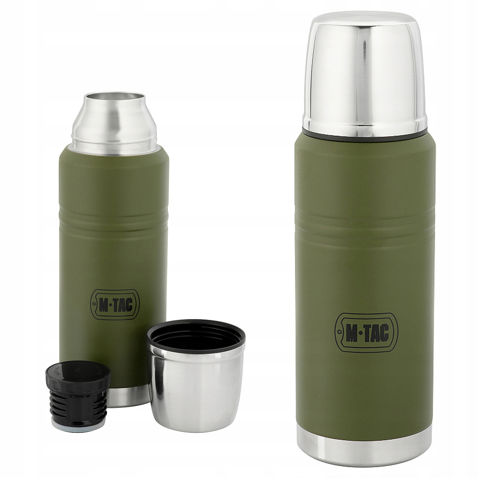 Termos termický turistický 750 ml M-Tac Vakuový ocelový hrnek olive