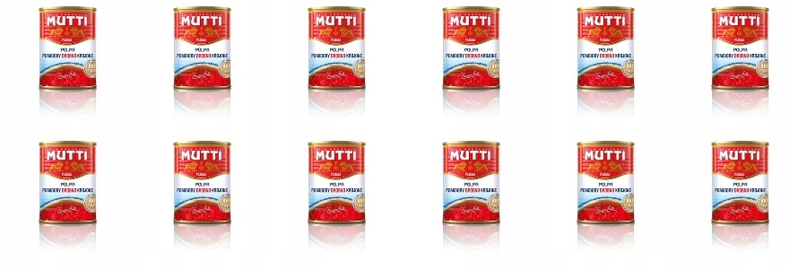 Levně 12 x 400 g Mutti Rajčata jemně nakrájená bez slupek