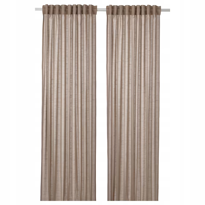 

Ikea firanki Silverlonn 2szt Beżowy 145x300cm