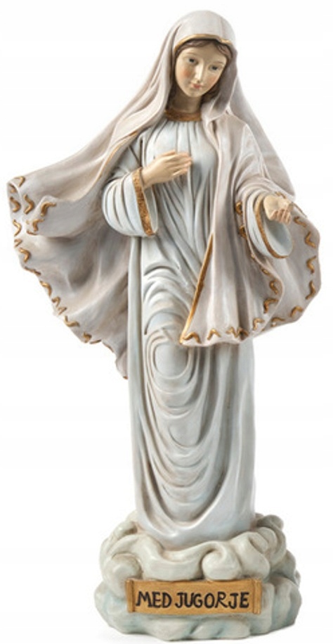 Figurka Panna Mária Medziugorie Medjugorie 30 cm vysoká, Ručne Maľovaná