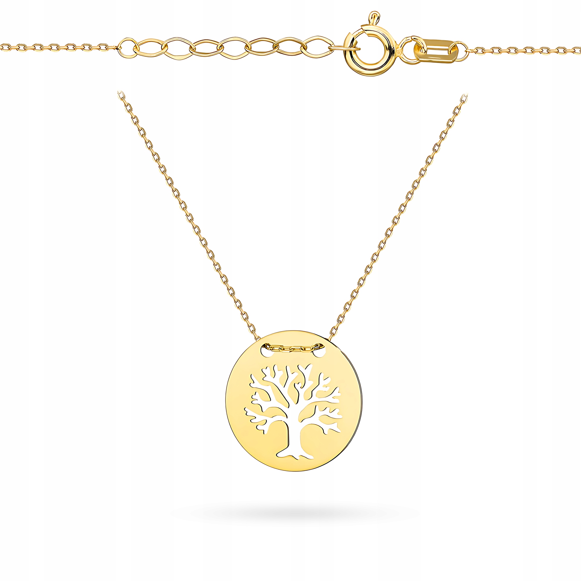 Zlatý Náhrdelník Řetízek Dámský pr. 585 Stromek Strom štěstí 14k