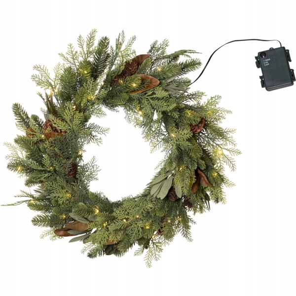 Veniec s Led osvetlením MIXI 60 cm na batérie
