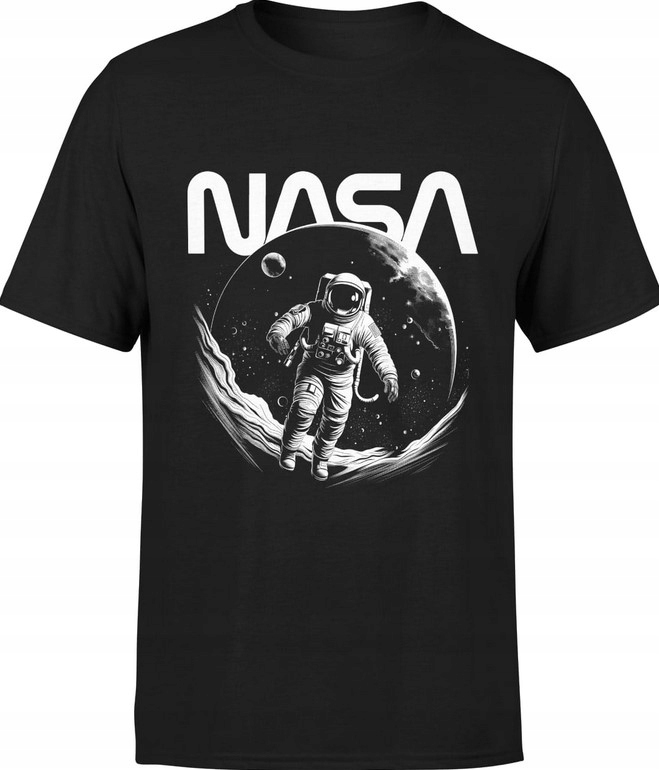 KOSZULKA MĘSKA ASTRONAUTA NASA KOSMICZNA T-SHIRT M