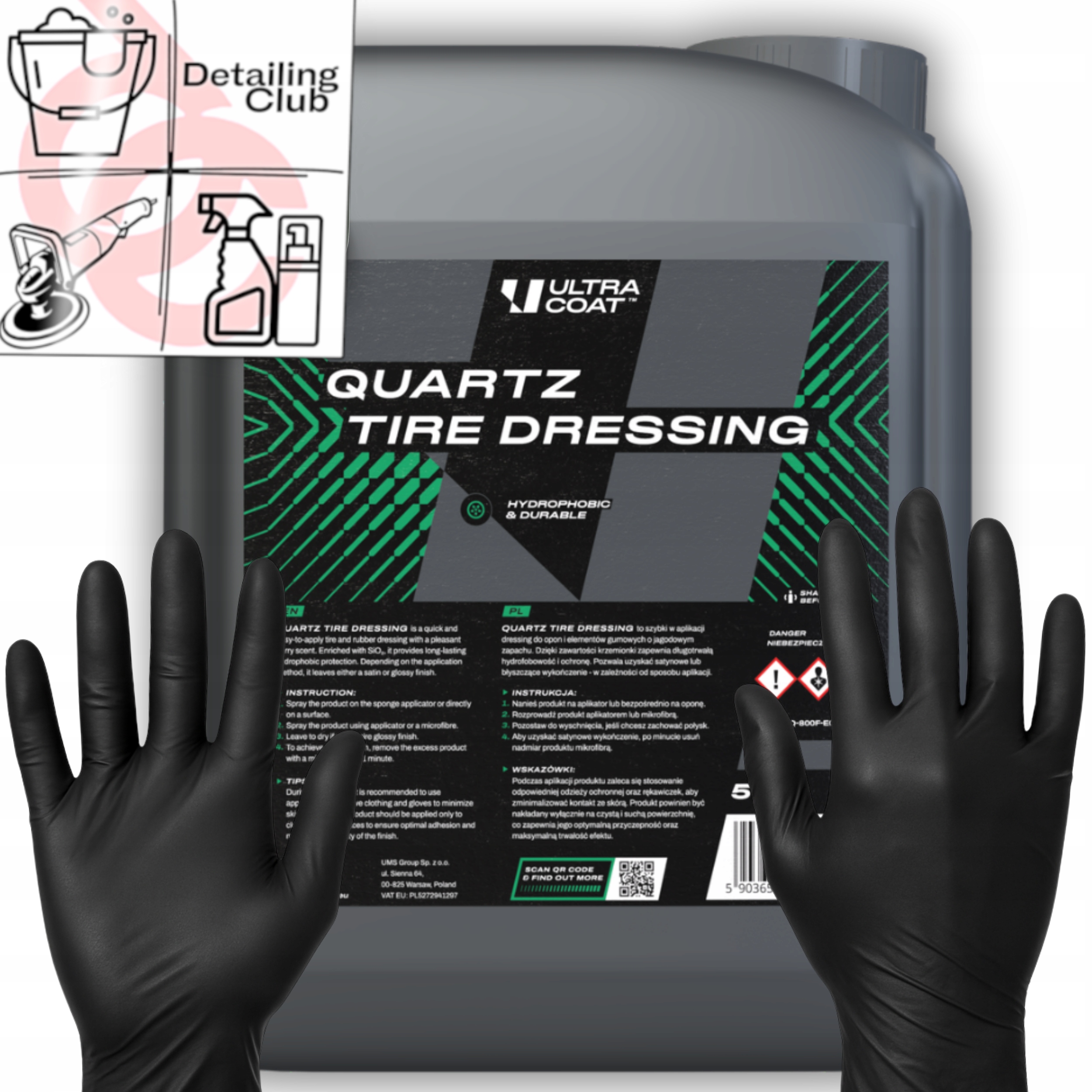 Ultracoat Quartz Tire Dressing 5L Dressing na pneumatiky s prídavkom kremeňa SiO2