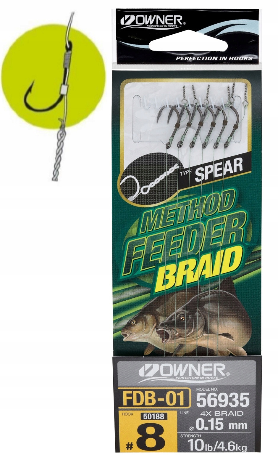 Gotowe Przypony Method Feeder Owner Na Plecionce Bagnet Wkręt NR.8