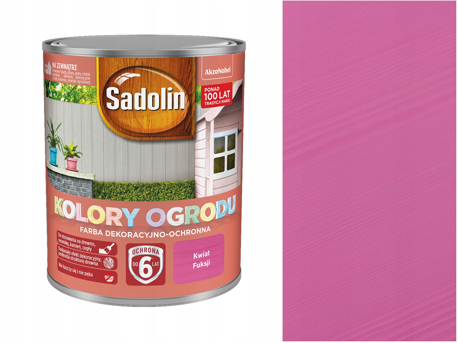 Sadolin Kolory Ogrodu Kwiat Fuksji 0,7L