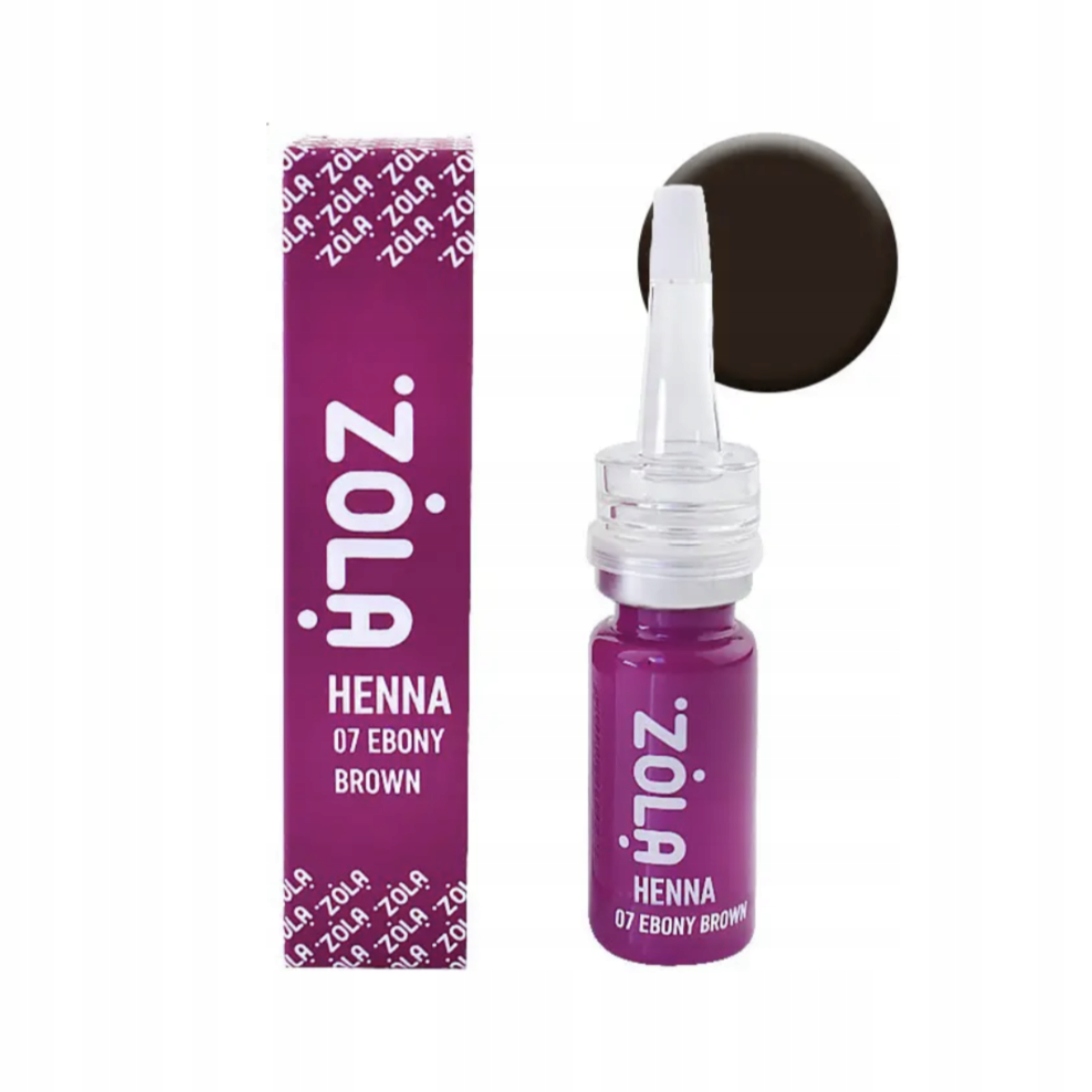 Zola Henna na barvení obočí 10g 07 ebony brown