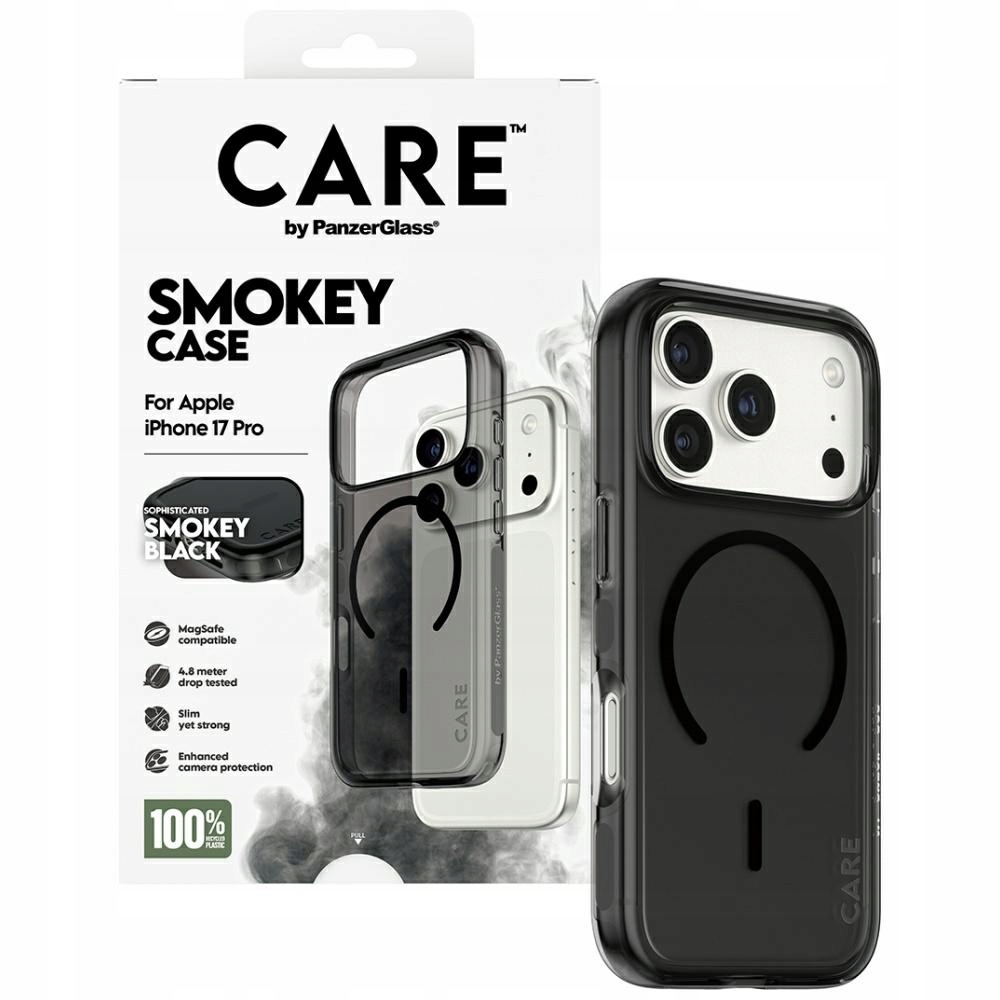 Pouzdro Panzerglass pro iPhone 17 Pro, obal MagSafe s tónovaným krytem