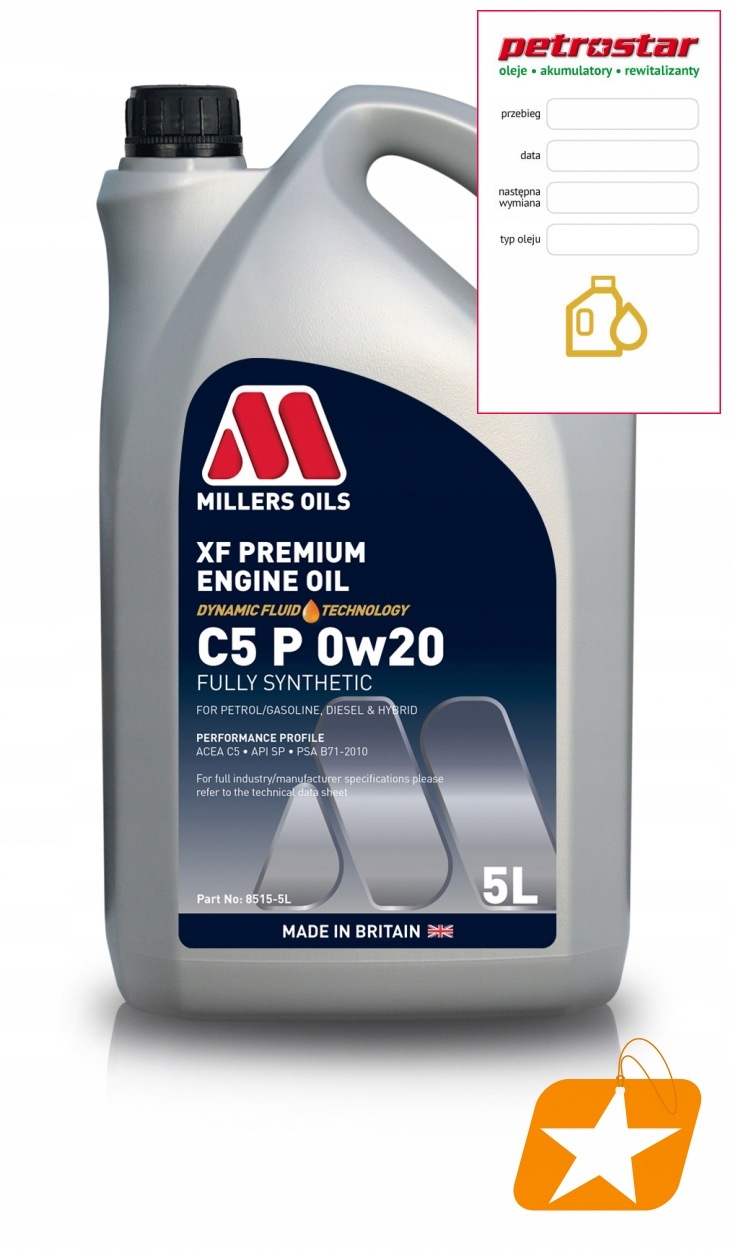Millers Xf Premium C5 P 0W20 5L