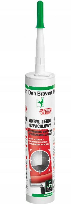 

Den Braven Szybki Akryl Szpachlowy Biały 300ML