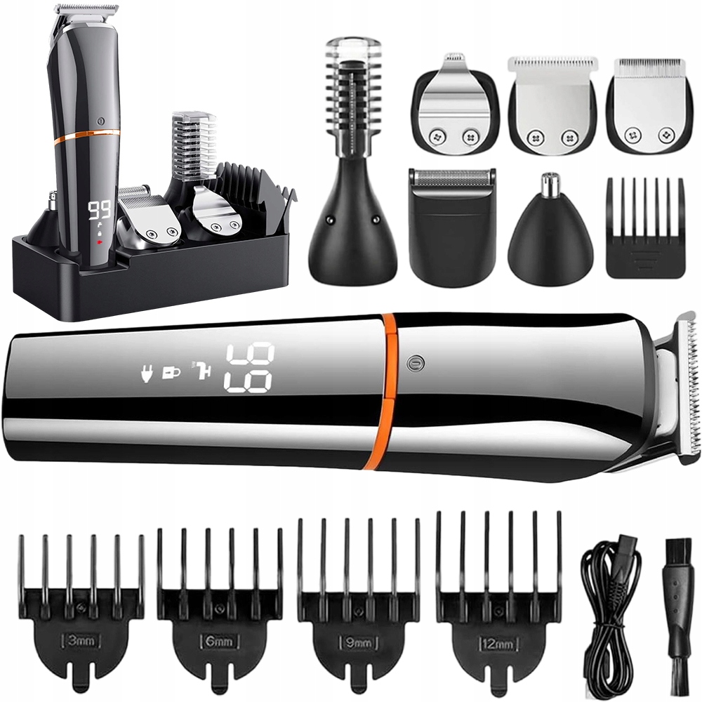 Stříhací Strojek Na Vlasy Elektrický 6v1 Bezdrátový, profesionální