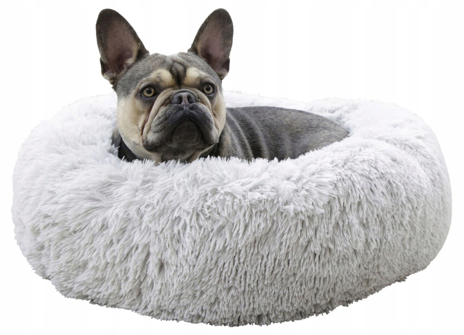 Levně pelíšek pro psa Fluffy, světle šedé, 18 cm Ø 60 cm, Kerbl